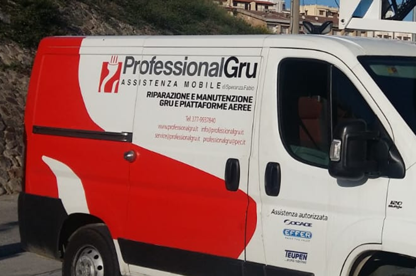 Professional Gru ripara piattaforme aeree a Catanzaro